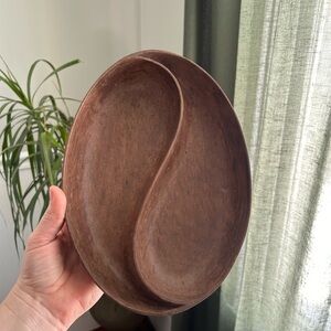 Artisan Brown Swirl Accent Plate